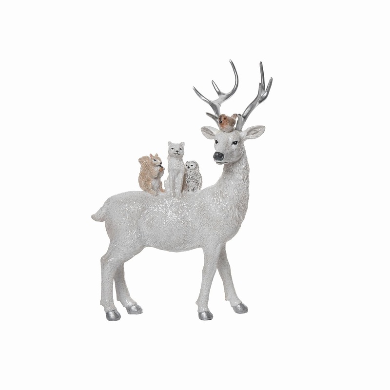 Transpac Resin Creatures Of The Forest Standing Figurine