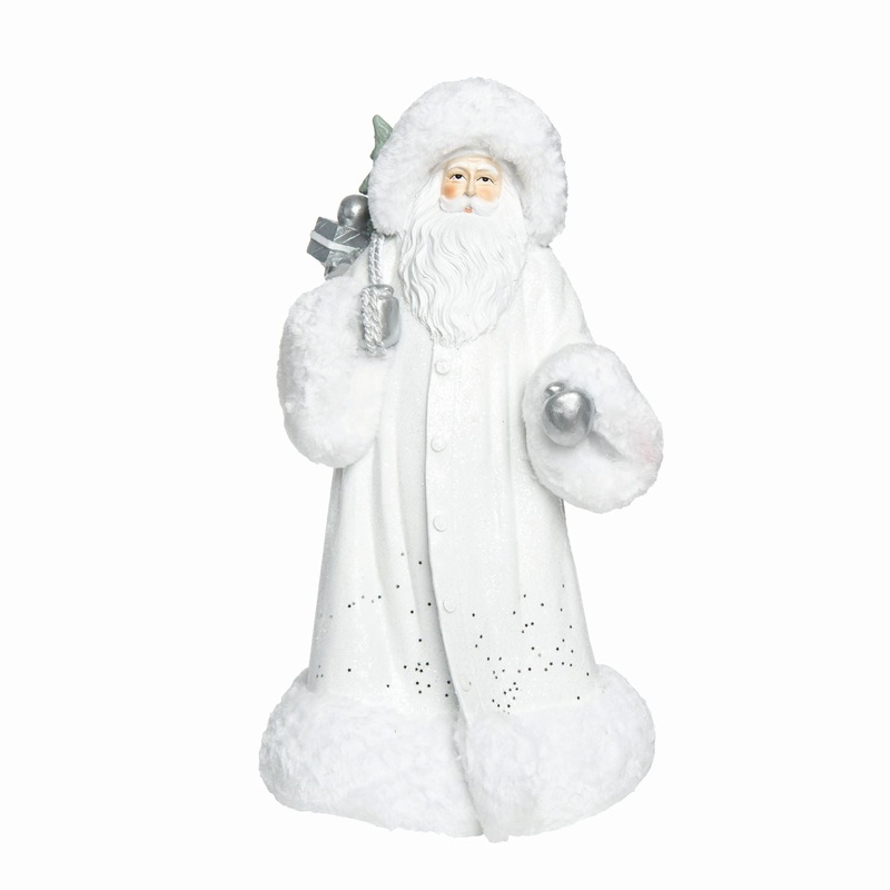 Transpac Resin Glam Santa Decor