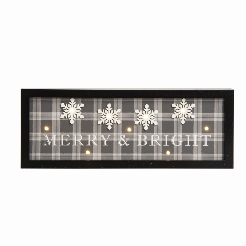 Transpac MDF Light Up Snowflake Decor
