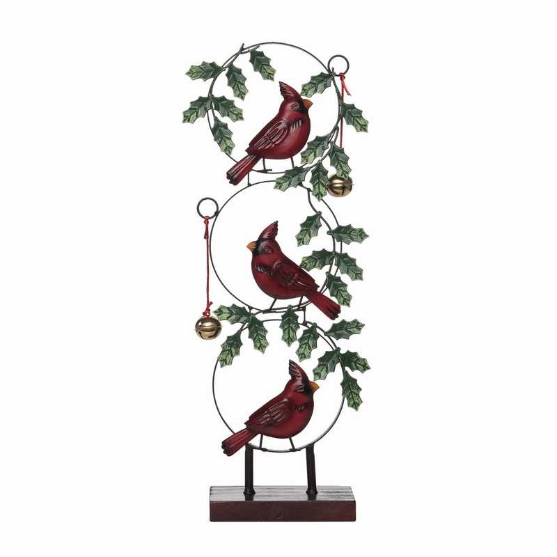 Transpac Metal Birds & Bells Decor