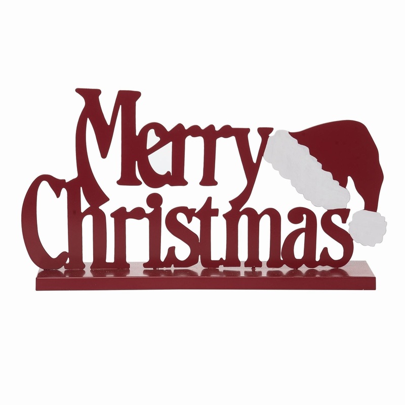 Transpac Metal Merry Christmas Decor