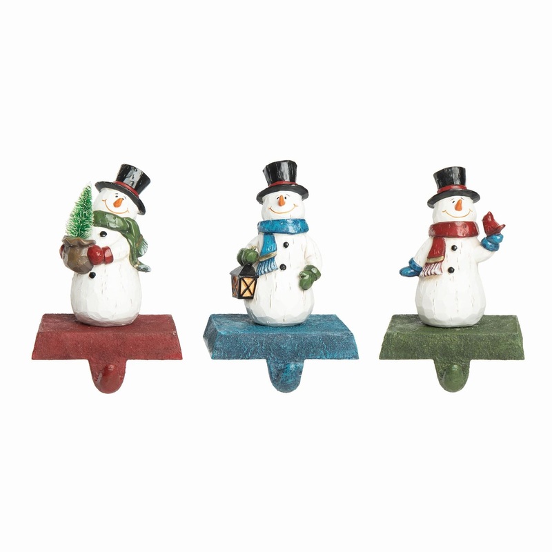 Transpac Resin Jolly Snowman, Set Of 3, Assortment