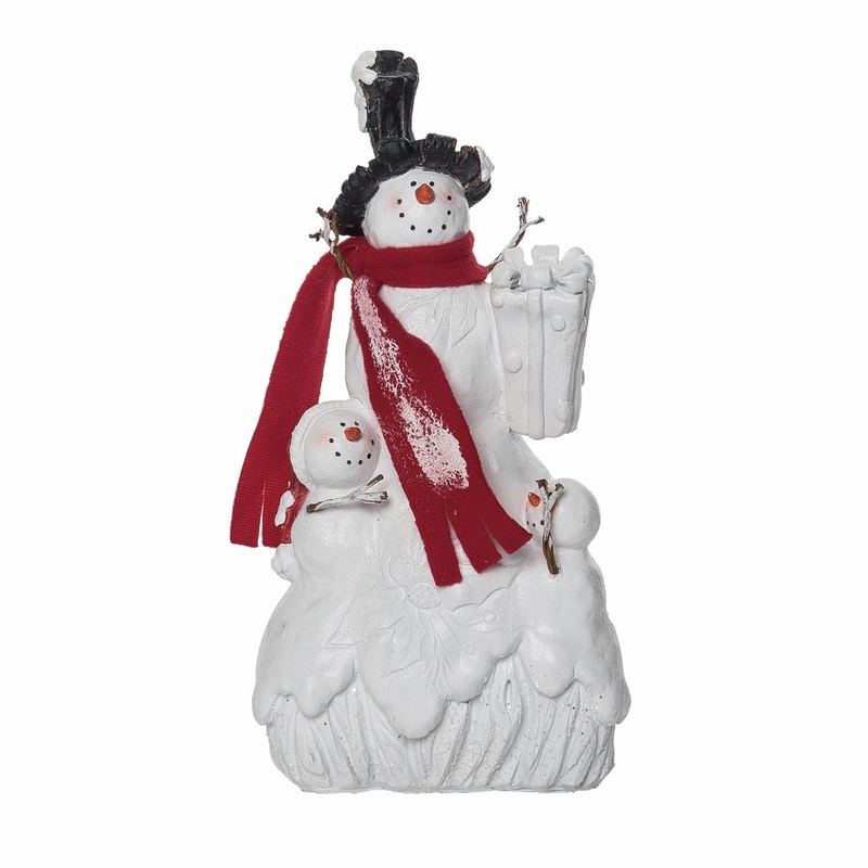 Transpac Resin Snowman Family Figurine