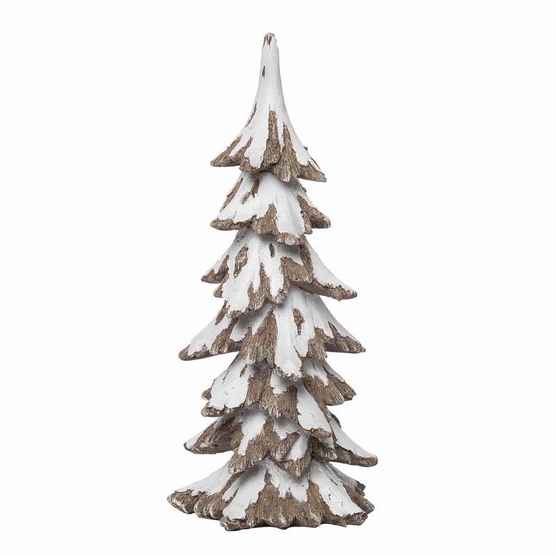Transpac Resin Snowy Tree Decor