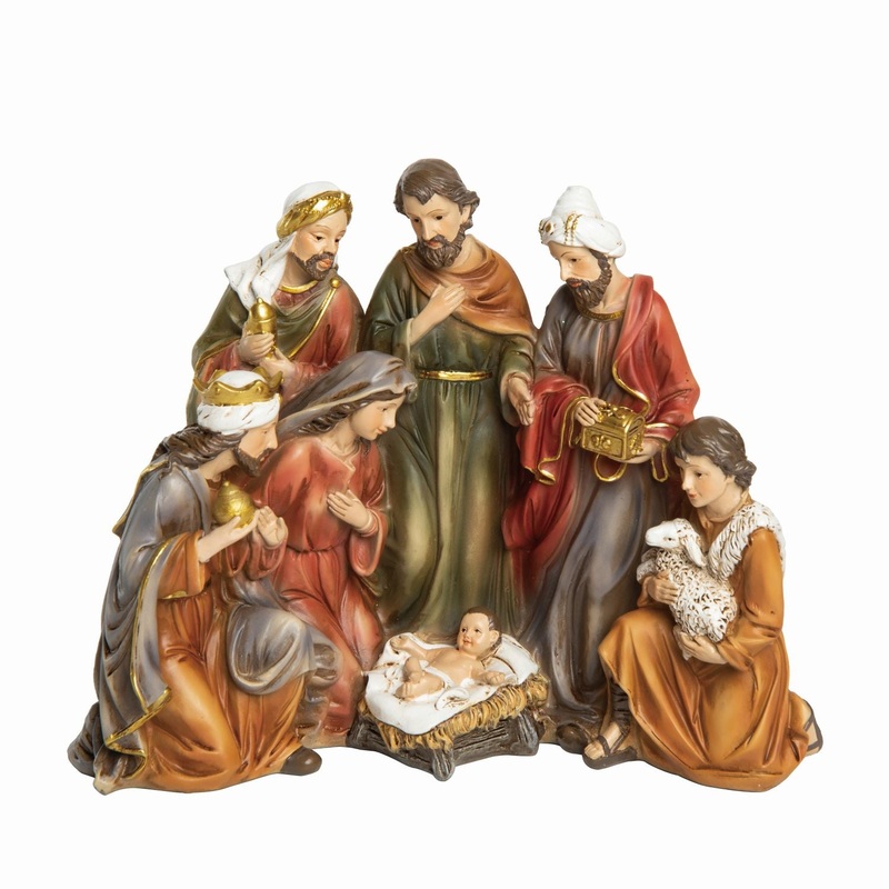 Transpac Resin Traditional Nativity Decor