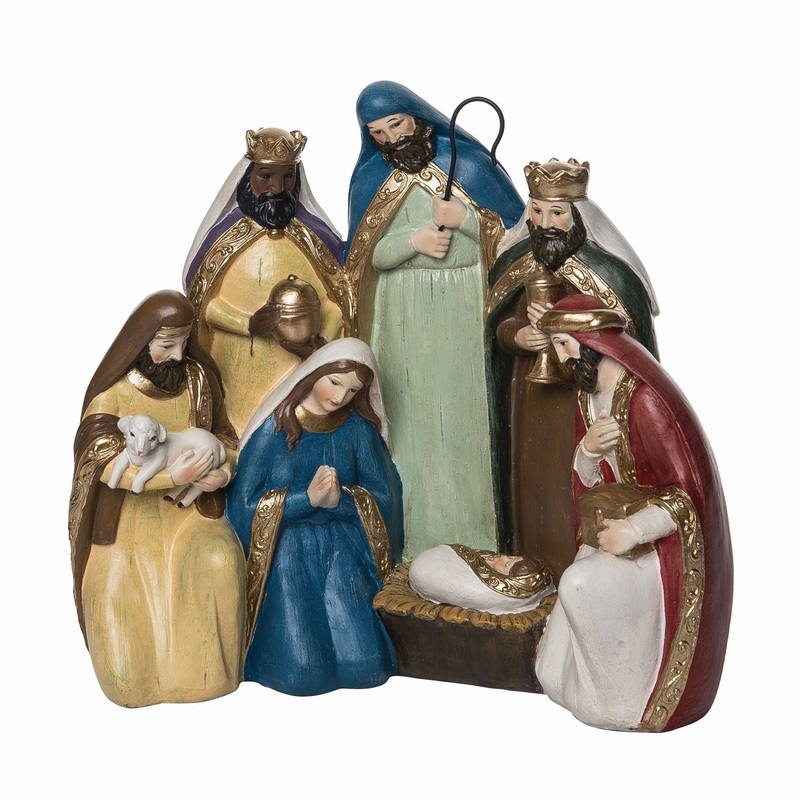 Transpac Resin Traditional Nativity Scene Decor