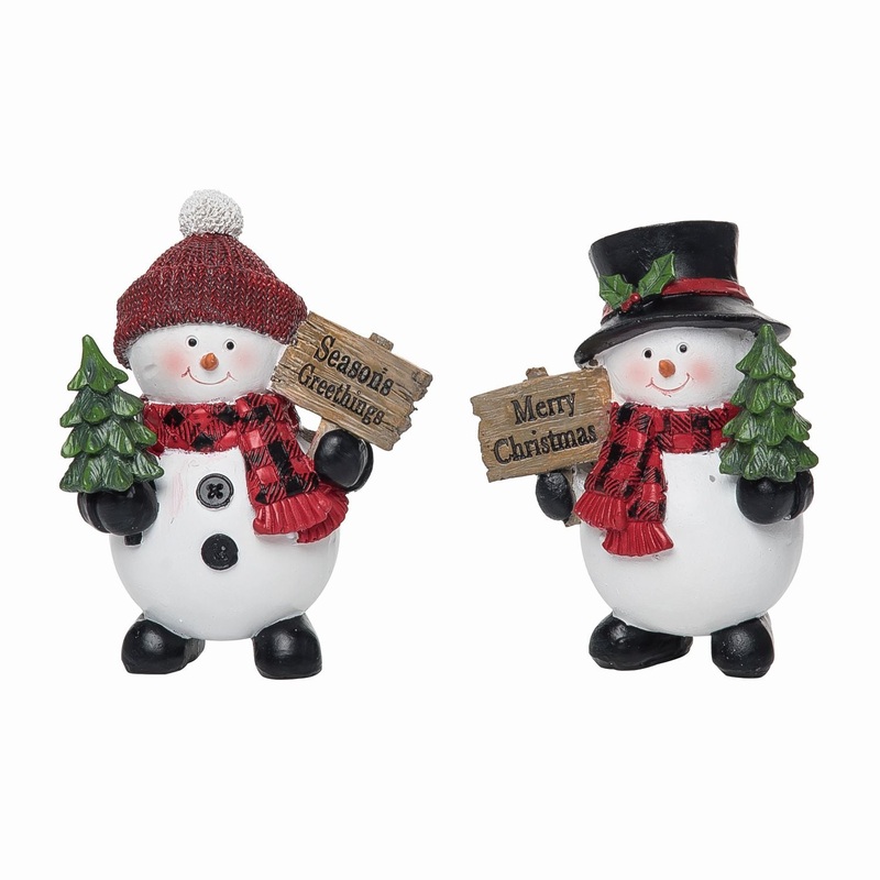 Transpac Small Resin Snow Cuties Figurine, Set Of 2, Assortment