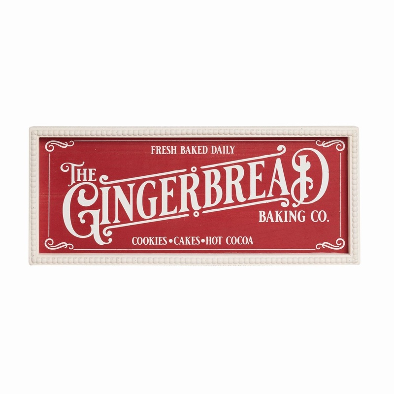 Transpac Wood Gingerbread Wall Decor