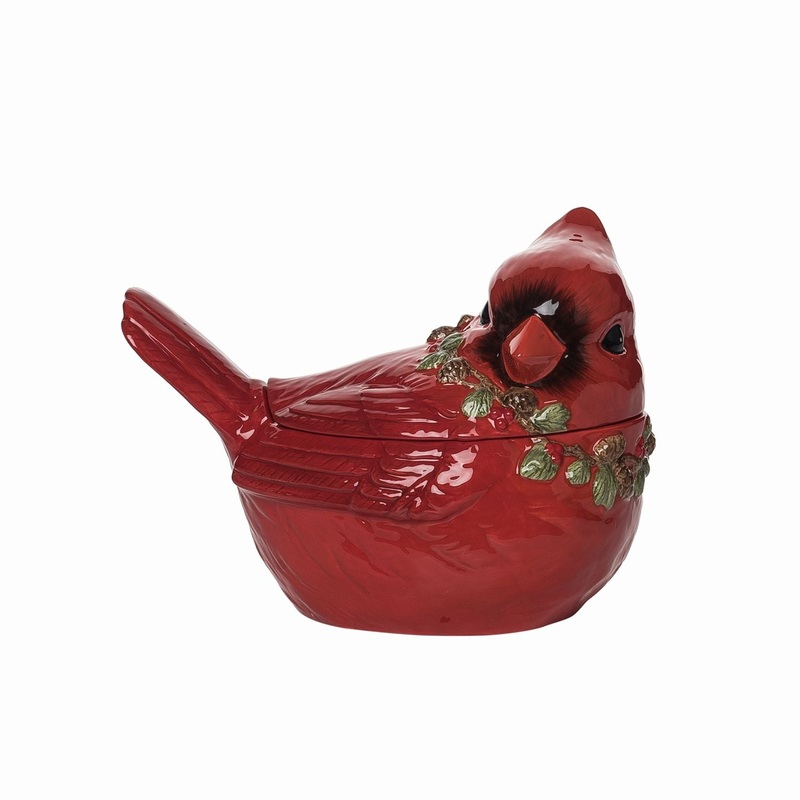 Transpac Dolomite Cardinal Cookie Jar