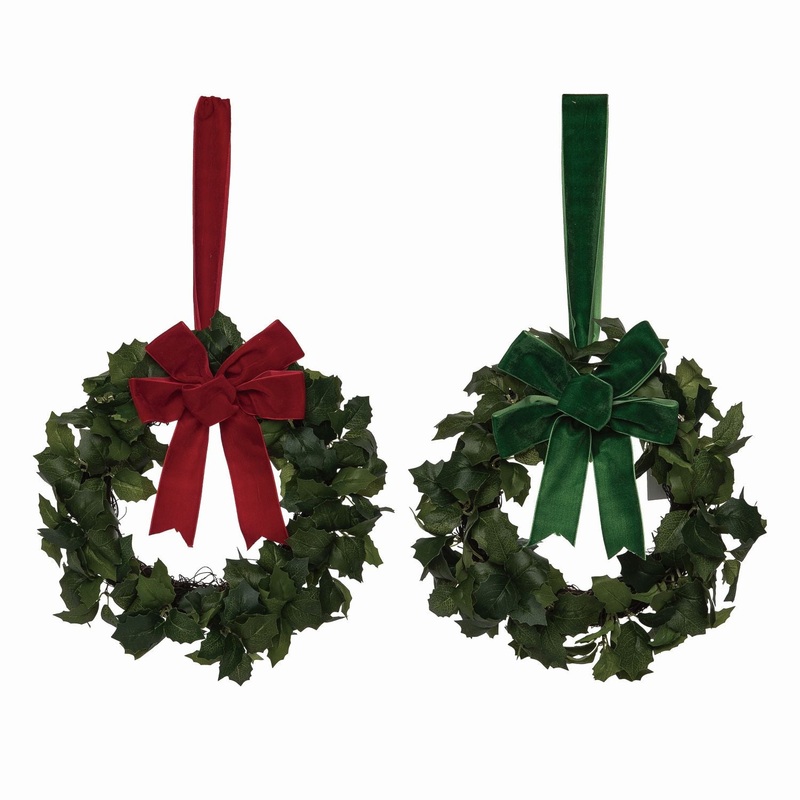 Transpac Bright Mini Wreath, Set Of 2, Assortment