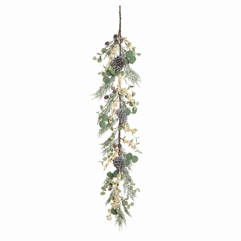 Transpac Eucalyptus Berry Pine Garland