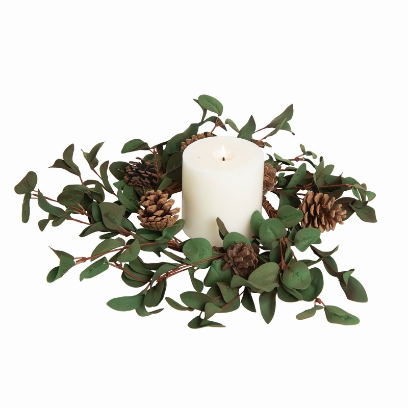Transpac Eucalyptus Candle Ring