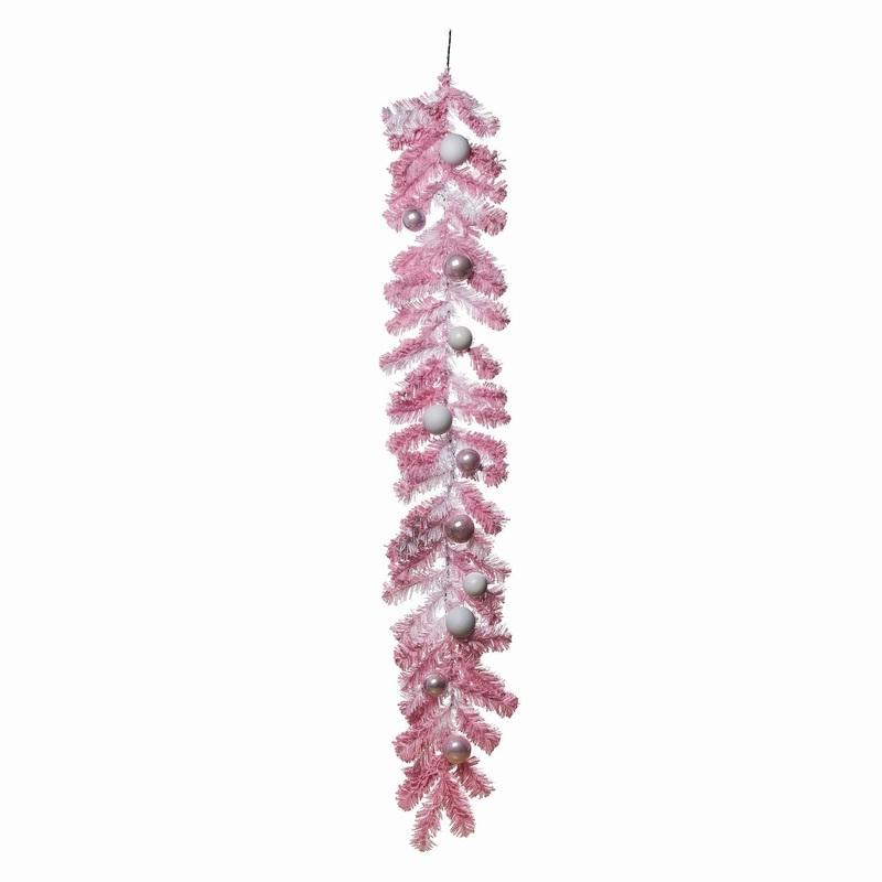 Transpac Pink Christmas Celebration Garland