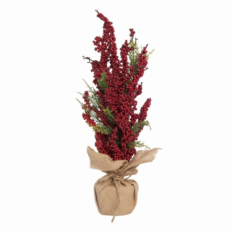 Transpac Red Berry Tree|Large|Medium|Small