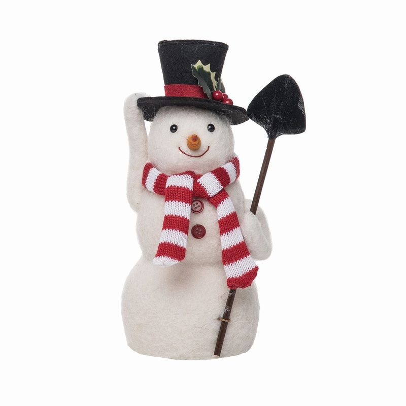 Transpac Small Felt Jolly Snowman