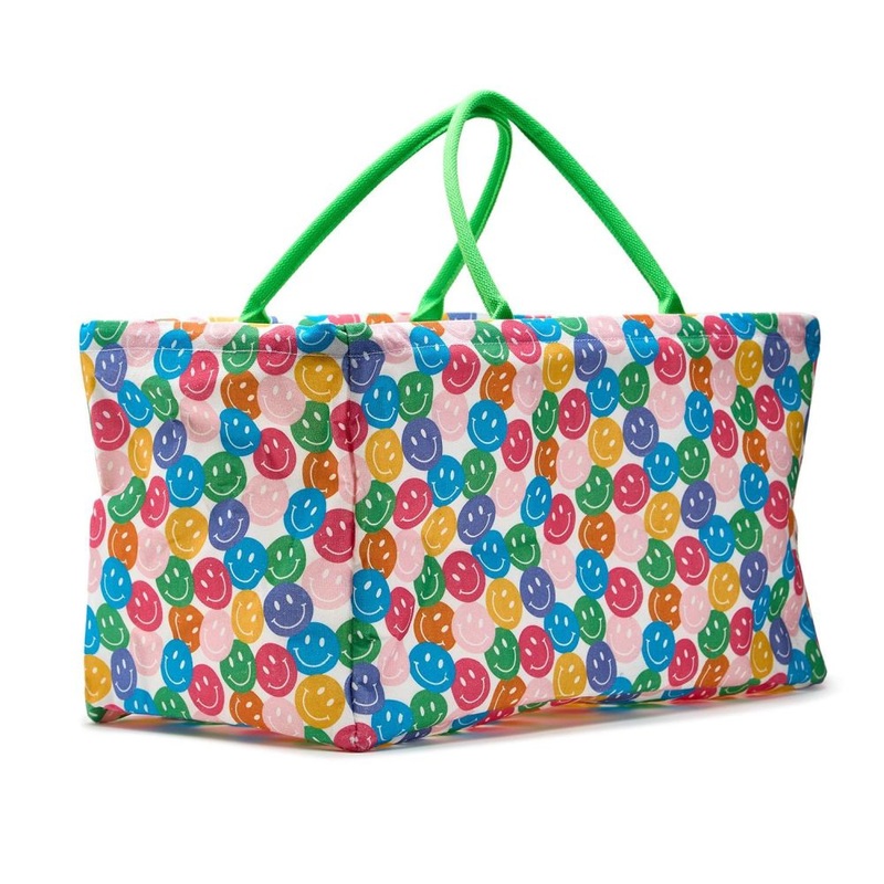 Two’s Company Happy Hamper / Storage Tote – Recycled Cotton Canvas/Cotton