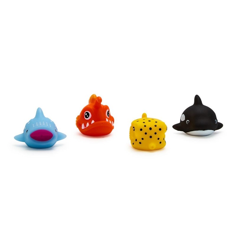 Two’s Company Refill for Bath Buddies 48-Pieces Light Up Fish Bath Toy In 4 Designs