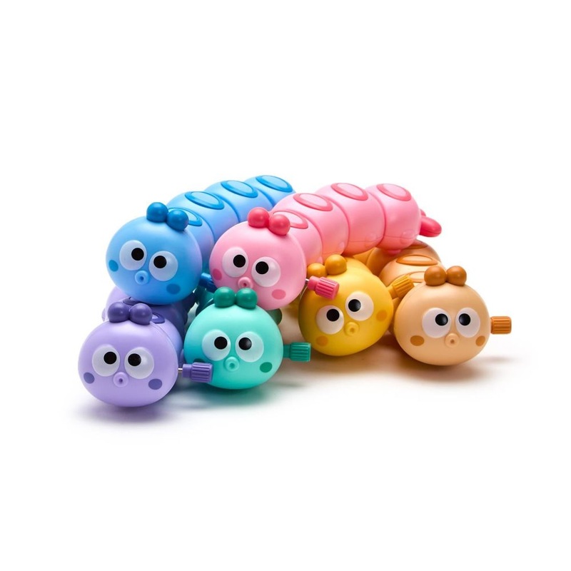 Two’s Company Refill for Wiggly 24-Pieces Wind Up Caterpillar In 6 Colors