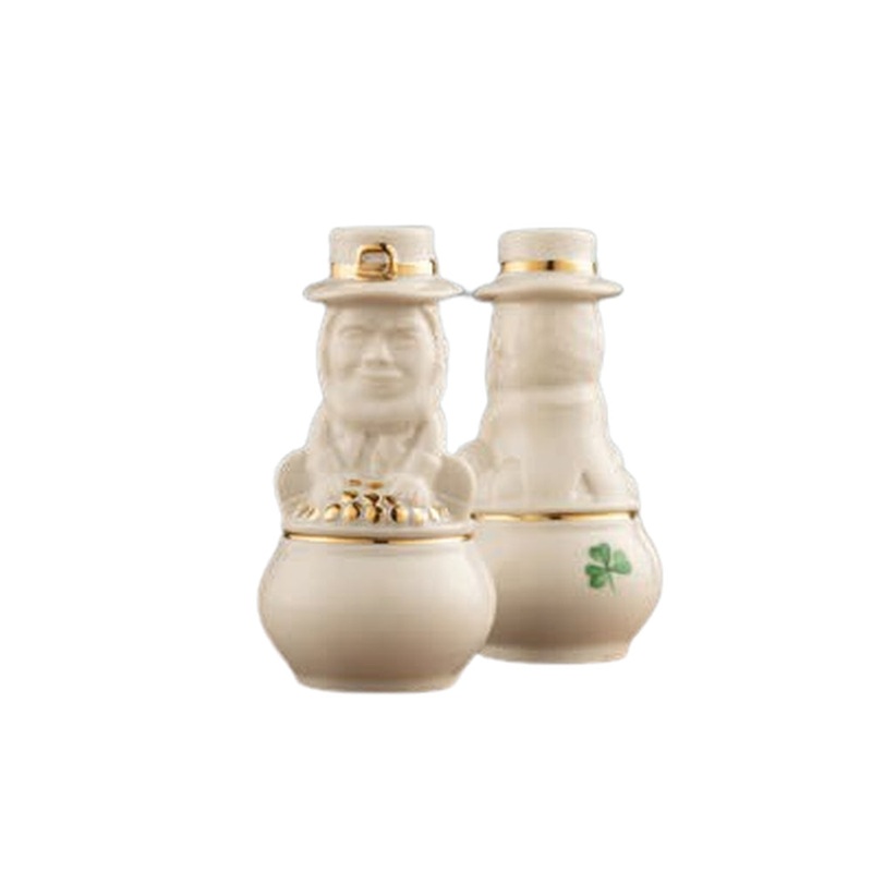 Belleek Leprechaun Salt & Pepper Set