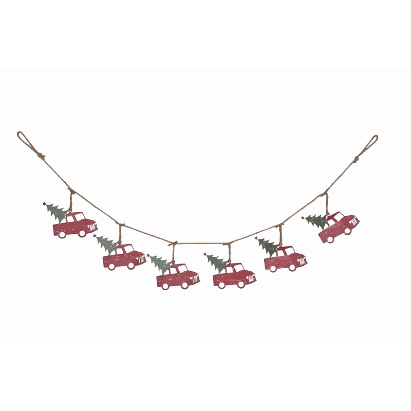 Transpac Metal Rustic Truck Banner