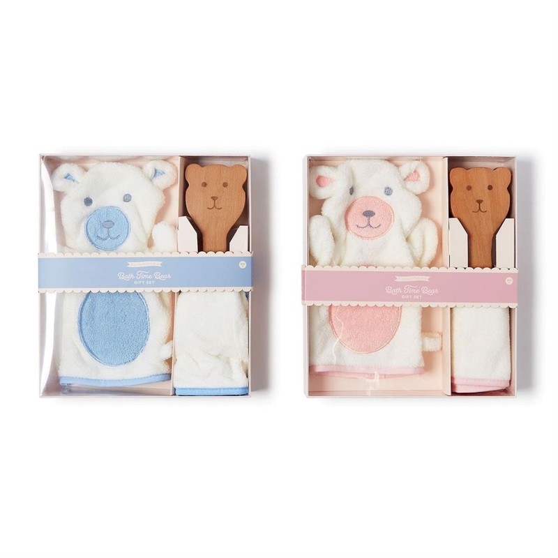 Two’s Company Bath Time Bear Gift Set in Gift Box Assorted 2 Colors