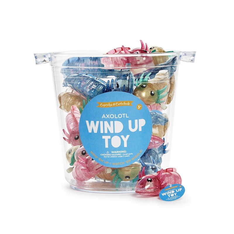 Two’s Company Runolotl 24-pcs Axolotl Wind Up Toy On w/ Bucket in 3 Colors