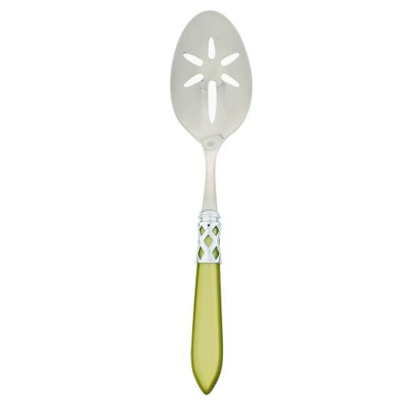 Vietri Brill Chartreuse Slotted Serving Spoon, 9.5 L