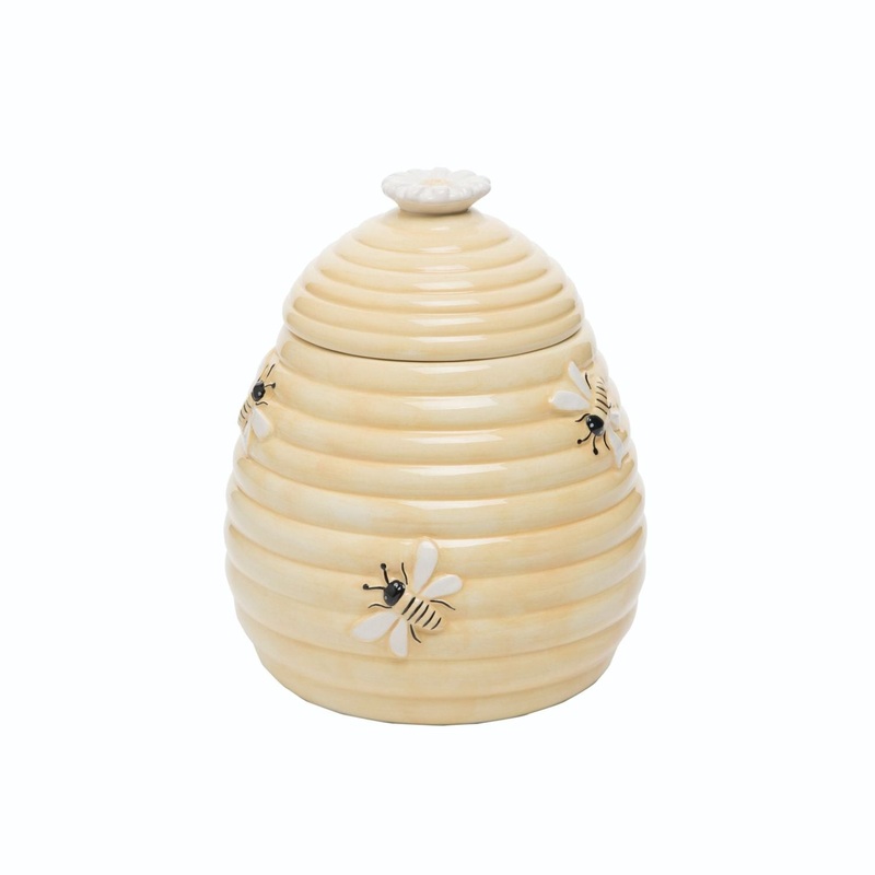 Transpac Dolomite Beehive Cookie Jar