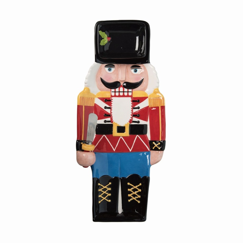 Transpac Dolomite Chip Plate/Dip Bowl/Spreader Set