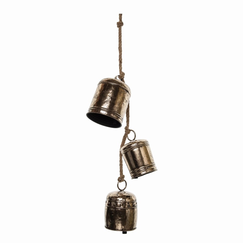 Transpac Metal Mixed Bells Decor