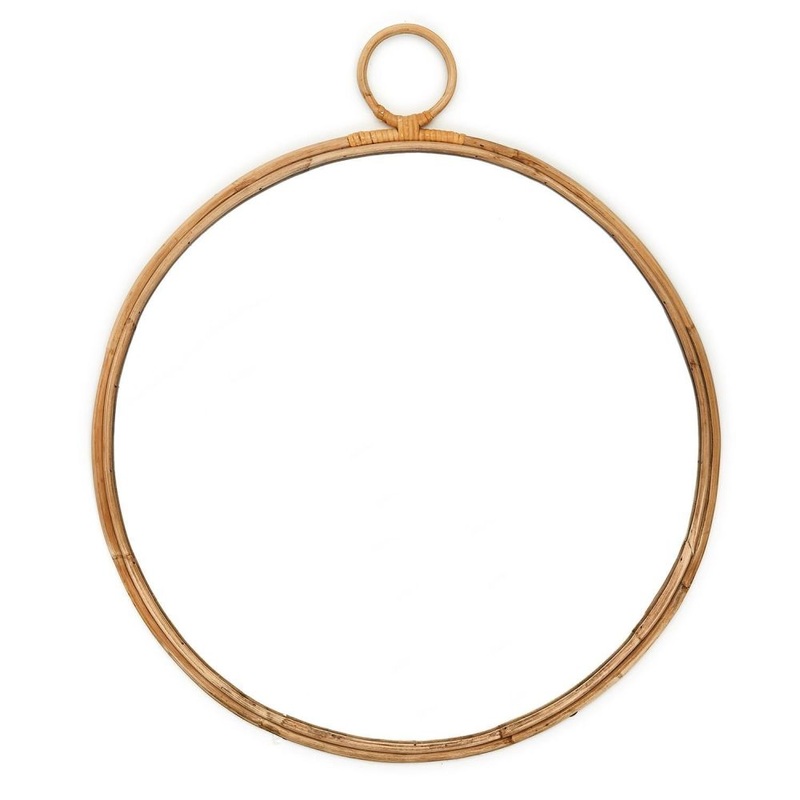 Two’s Company Reflections Large Round Hanging Mirror