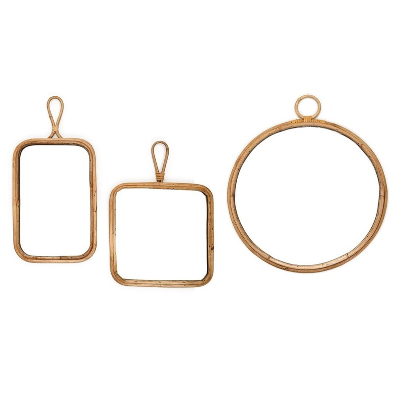 Two’s Company Reflections Set of 3 Hanging Mirrors