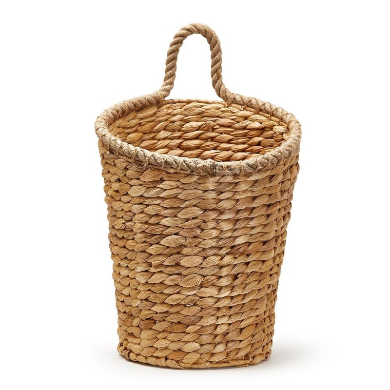 Two’s Company Rice Nut Weave Hanging Storage / Planter Basket