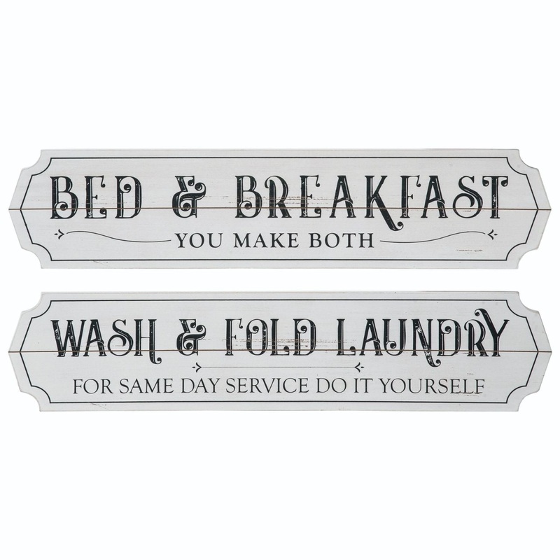 Transpac MDF Chores Sign, Set Of 2, Assortment
