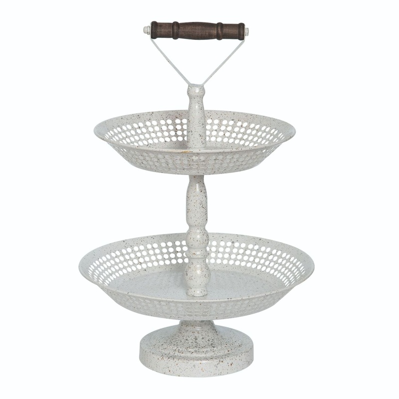 Transpac Metal 2 Tier Display Stand Kd