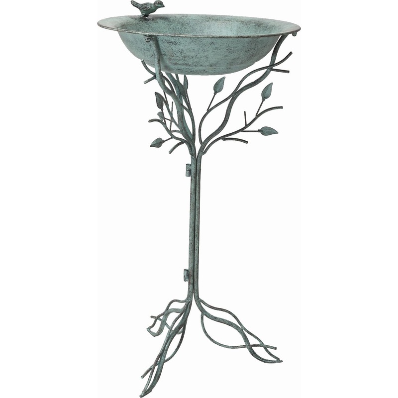 Transpac Metal Birdfeeder With Stand