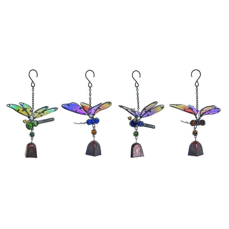 Transpac Metal Flutter By Bell, Set Of 4, Assortment