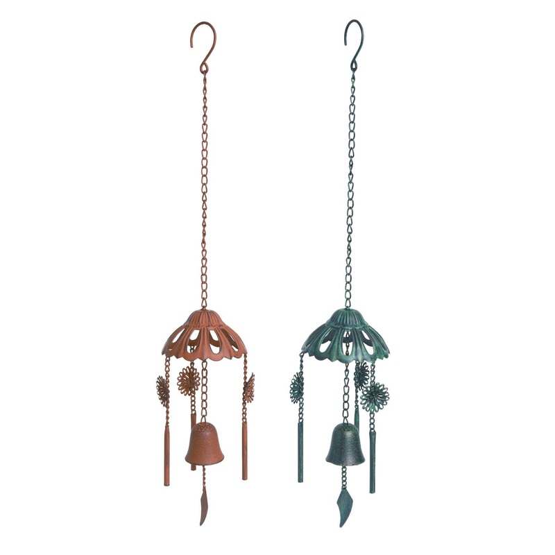 Transpac Metal Rustic Chime, Set Of 2, Assortment