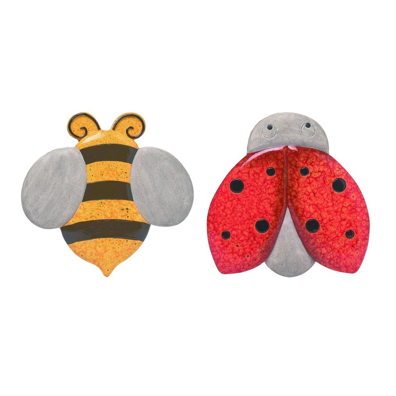 Transpac MgO Garden Buggy Stepping Stone, Set Of 2, Assortment