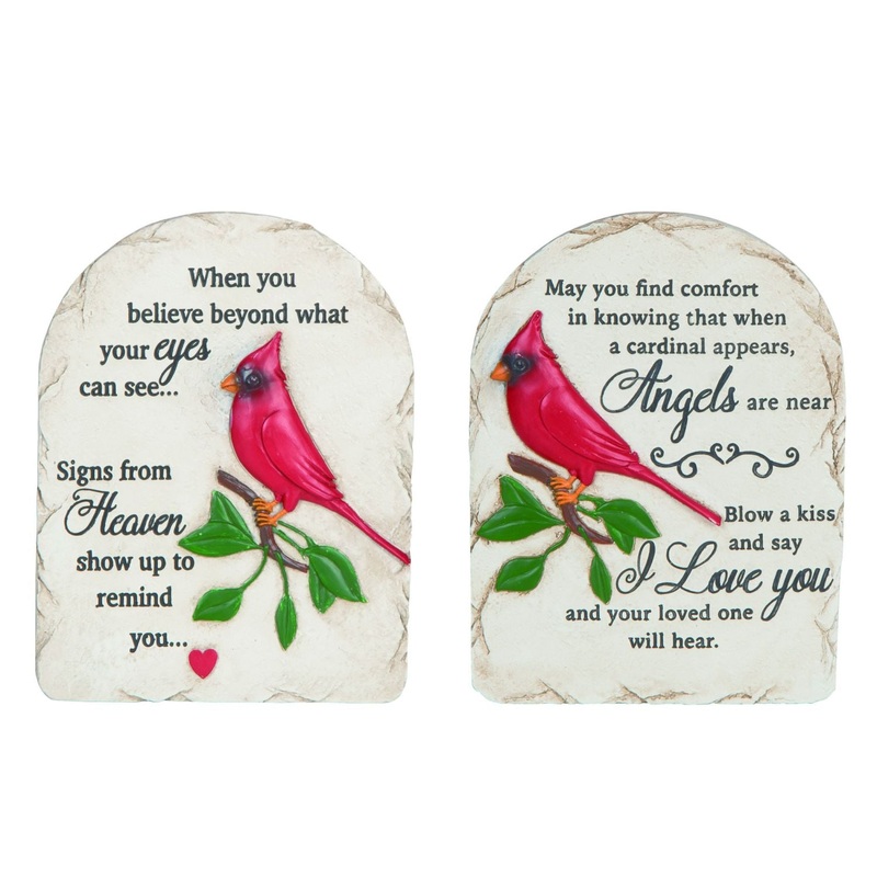 Transpac Resin Cardinal Wall Decor, Set Of 2, Assortment