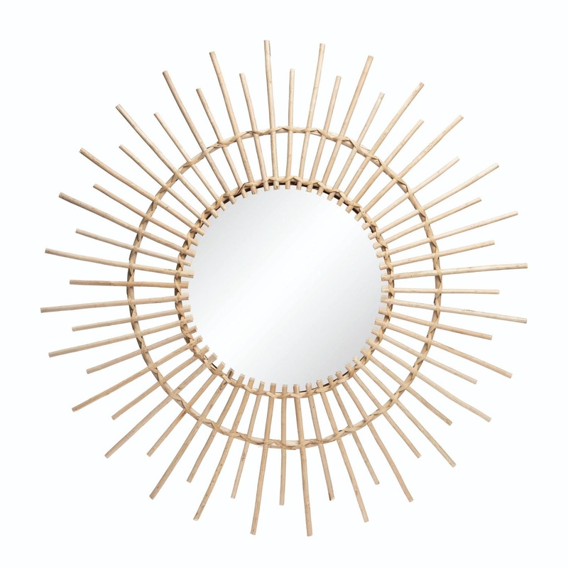 Transpac Willow Sunburst Mirror