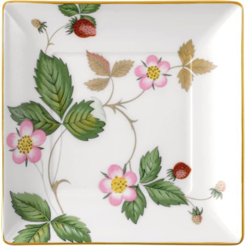 Wedgwood Wild Strawberry Square Tray 5.8 Inch