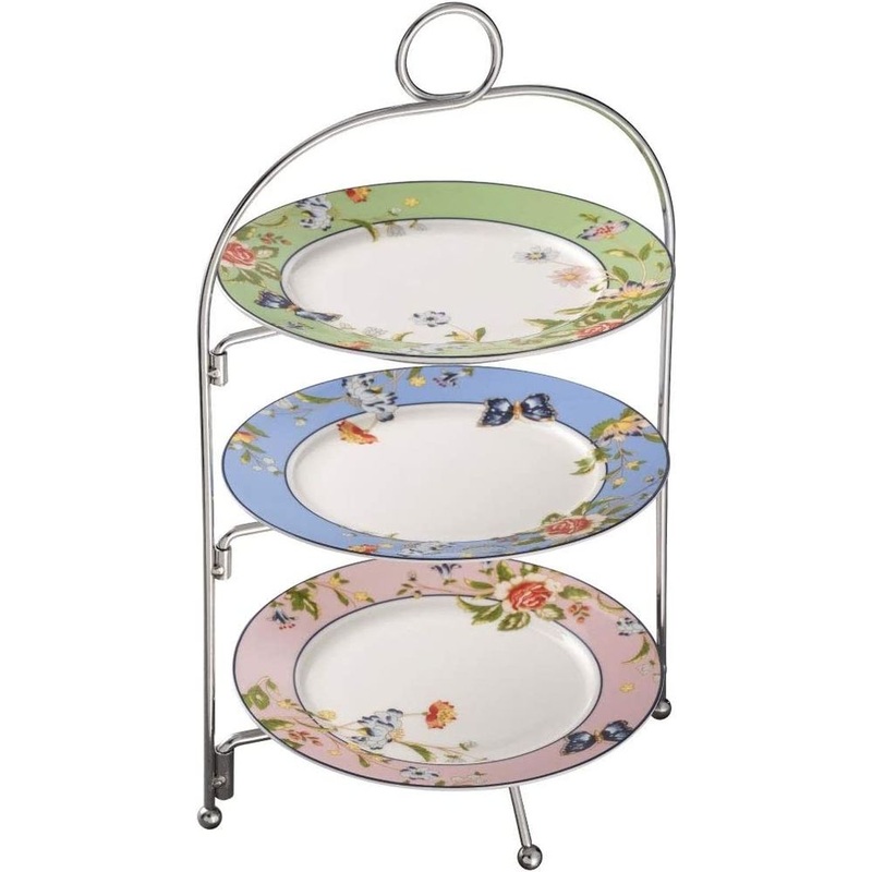 Aynsley Three Tier Metal Plate Stand.