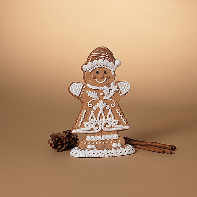 Gerson Company 10.5 Clay Dough Gingerbread Man Figurine