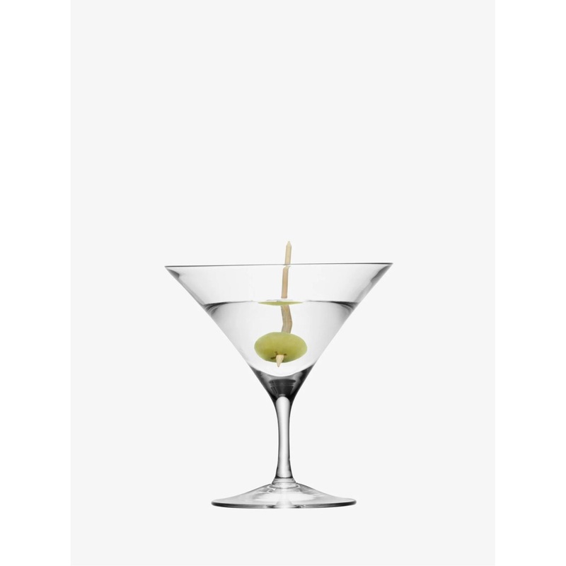 LSA International Bar Martini Glass 6Oz Clear Set Of 2