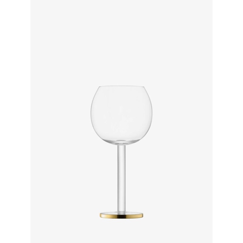 LSA International Luca Wine Goblet 11Oz Gold Set Of 2