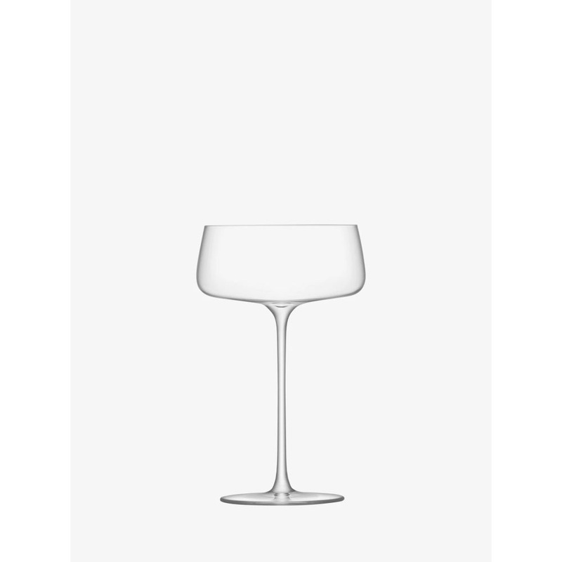 LSA International Metropolitan Champagne Saucer 10Oz Clear Set Of 4