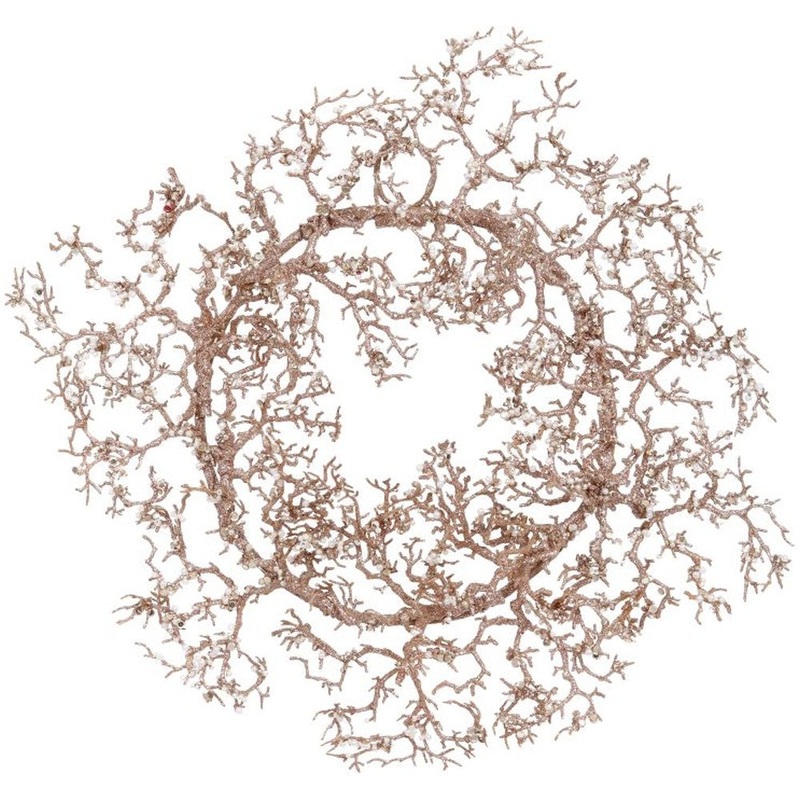 Mark Roberts 2020 Collection Glittering Coral Wreath 9-Inches