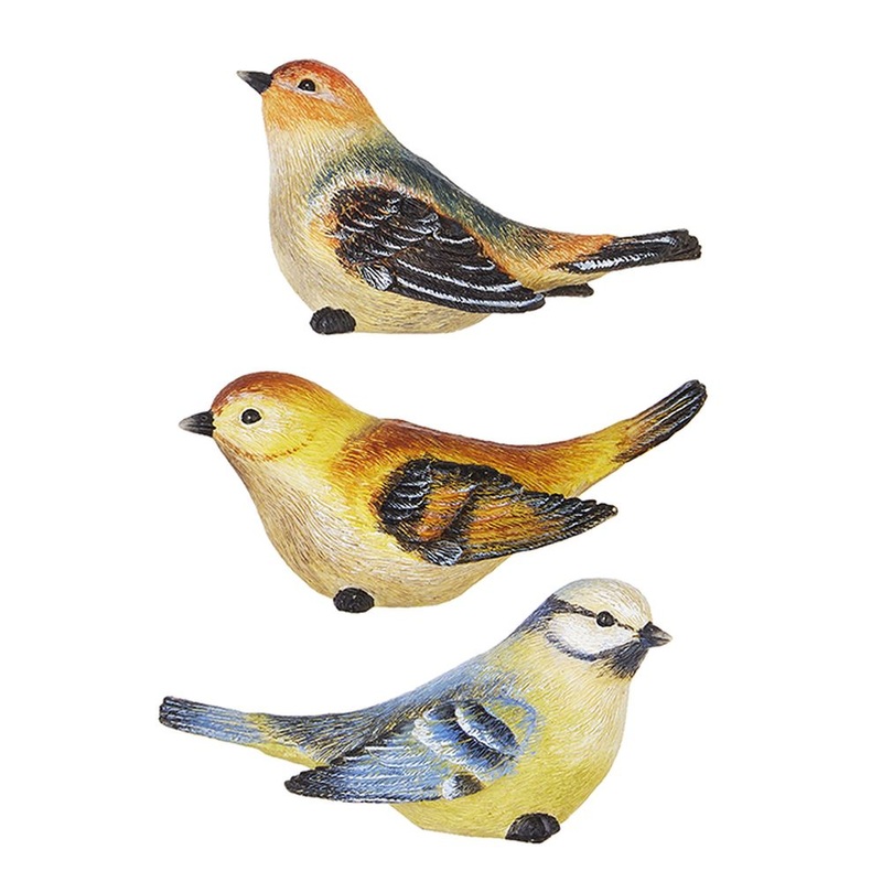 Raz Imports 2023 Manor House 4.5 Colorful Bird, Asst of 3.