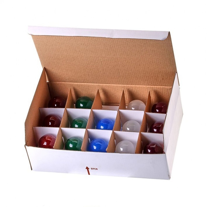 Regency International G40 Frost Bulb Lite, Set of 14, Frosted Red